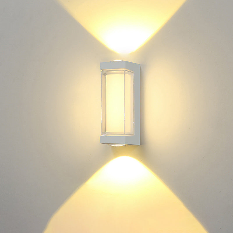 Simplicity Down Luminous LED Waterproof Wall Sconce Lamp
