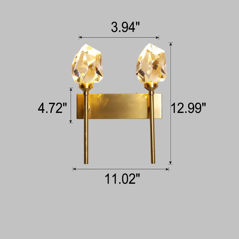 Full Crystal Scepter Design 1/2-Light LED Wall Sconce Lamp