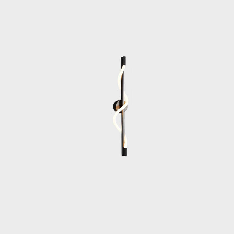 Copper-Plated Curve Long Bar Copper LED Wall Sconce Lamp