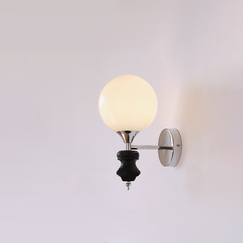 Simplicity Silver Finish Frame 1-Light Wall Sconce Lamp