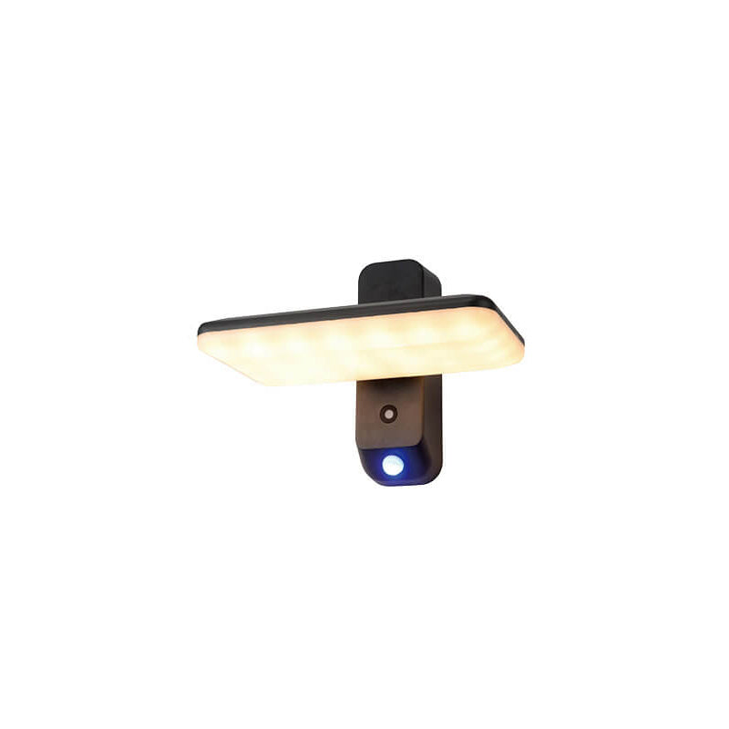 Solar Light Sensing Square LED Outdoor Wall Sconce Lamp
