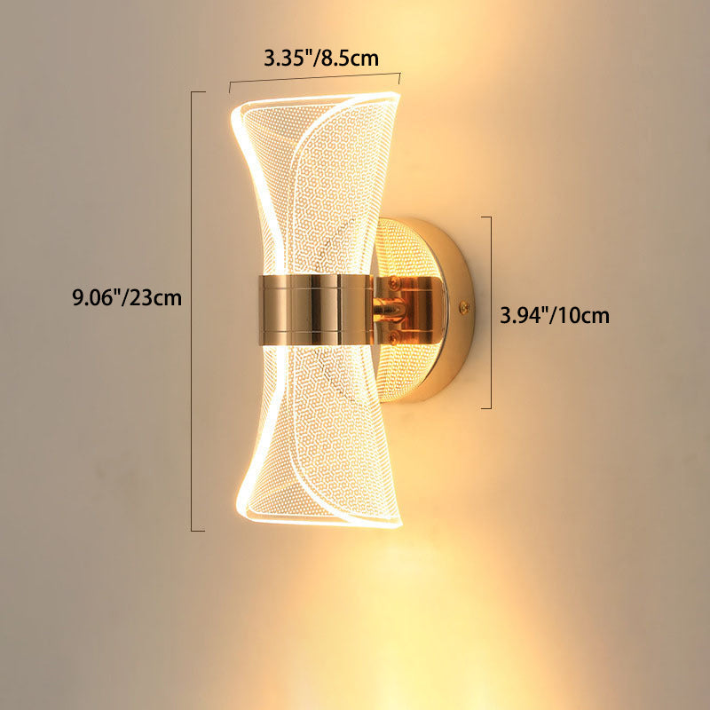 Nordic Iron Acrylic Folding Petal LED Wall Sconce Lamp