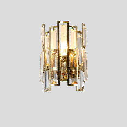 Stainless Multiple Rectangular 1/2 Light Wall Sconce Lamp