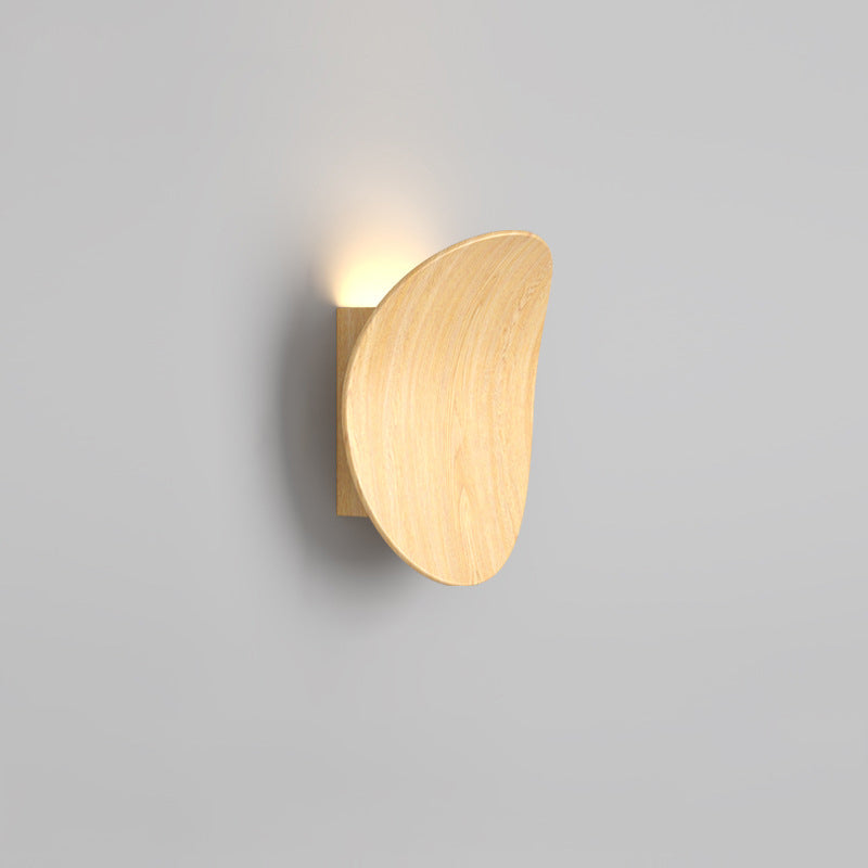Japanese Bent Aluminum Acrylic LED Wall Sconce Lamp