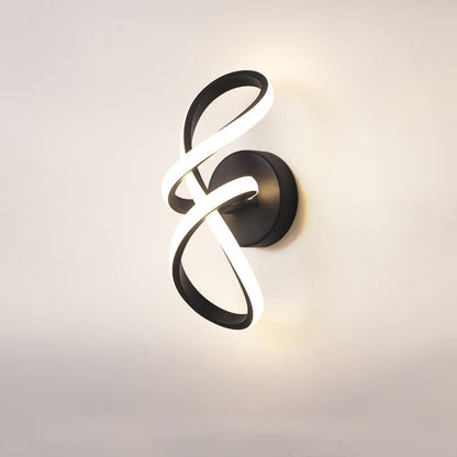 Nordic Twisted Line Shape Aluminum LED Wall Sconce Lamp