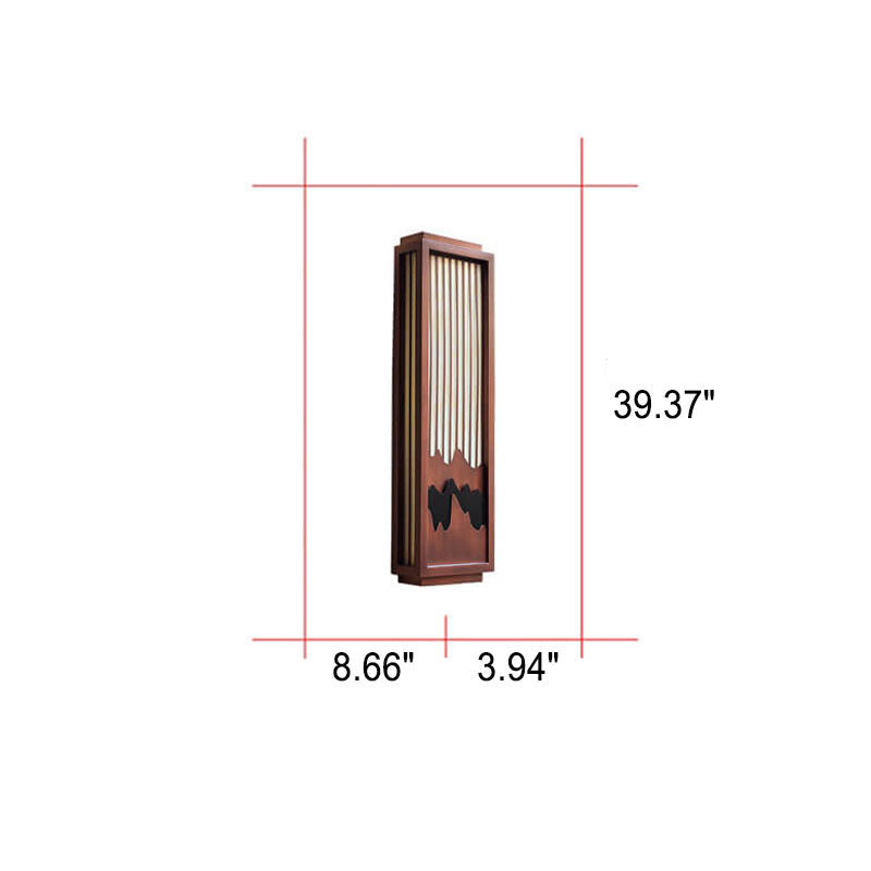 Chinese Steel Outdoor Waterproof 1-Light Wall Sconce Lamp