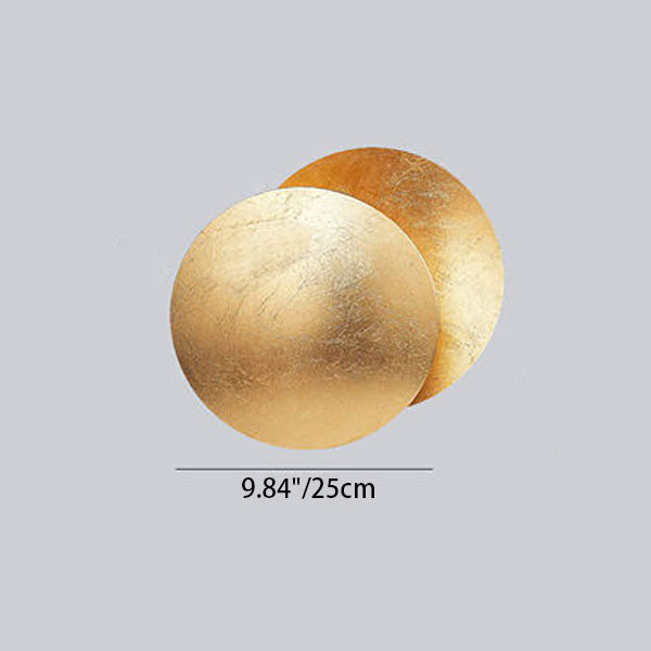 Modern Simplicity Alloy Round LED Wall Sconce Lamp