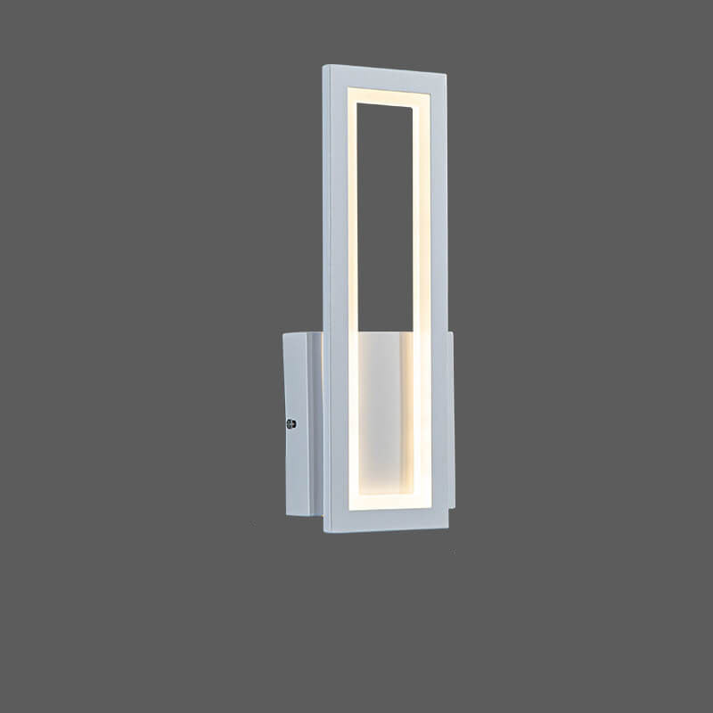 Solid Color Rectangular Acrylic LED Wall Sconce Lamp