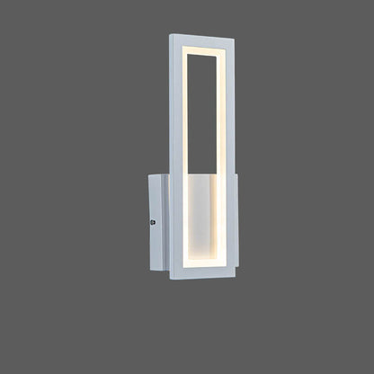 Solid Color Rectangular Acrylic LED Wall Sconce Lamp