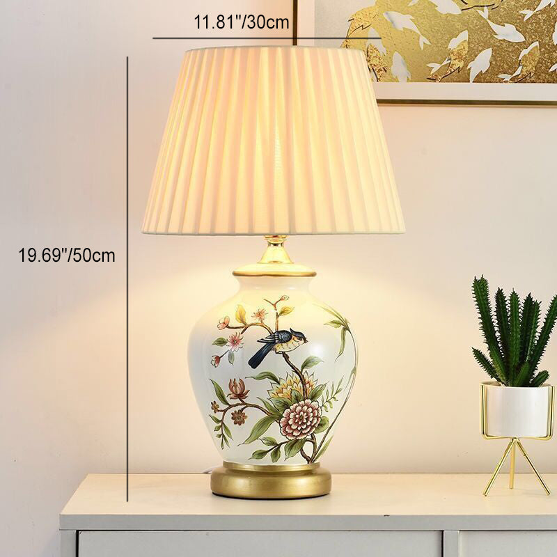 Traditional Ceramic Vase Table Lamp