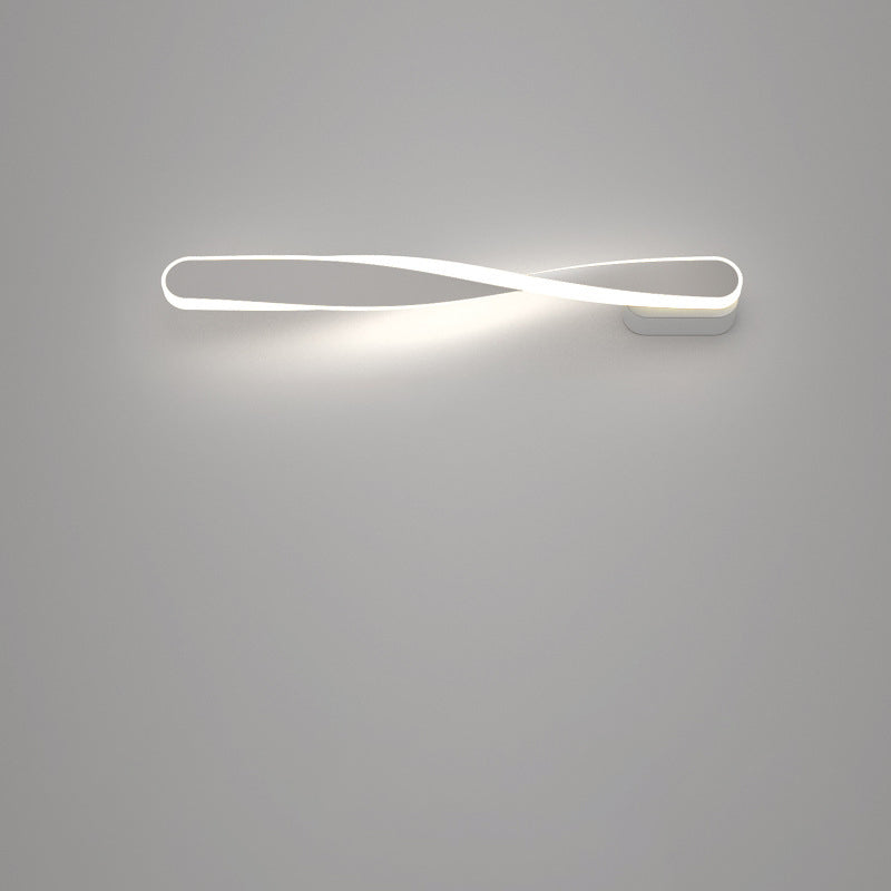 Spiral Long Aluminum Silicone LED Wall Sconce Lamp