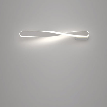 Spiral Long Aluminum Silicone LED Wall Sconce Lamp