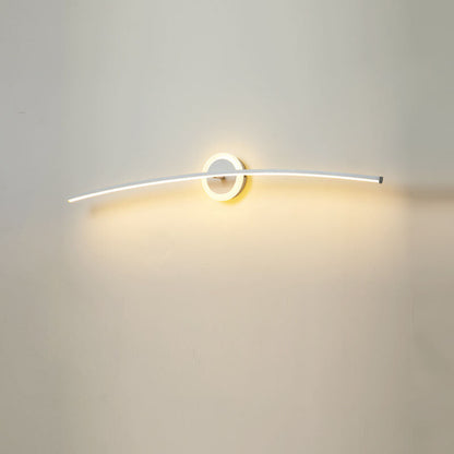 Curved Line LED Mirror Front Light Wall Sconce Lamp