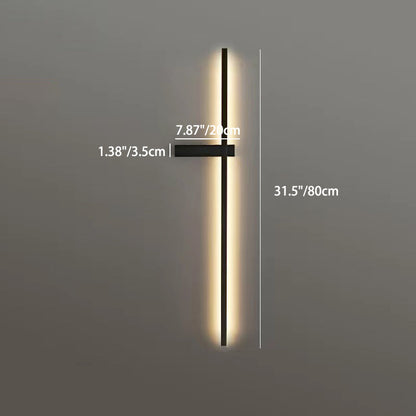 Iron Aluminum Silica Strip Line LED Wall Sconce Lamp