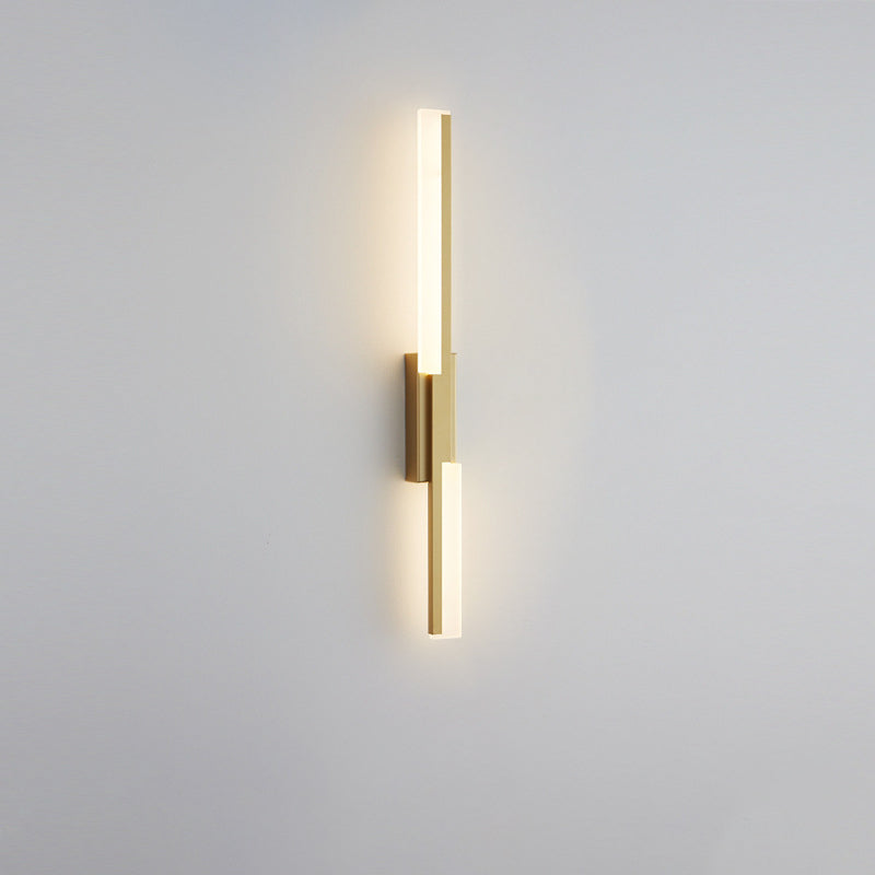 Minimalist Vertical Bar Acrylic Iron LED Wall Sconce Lamp