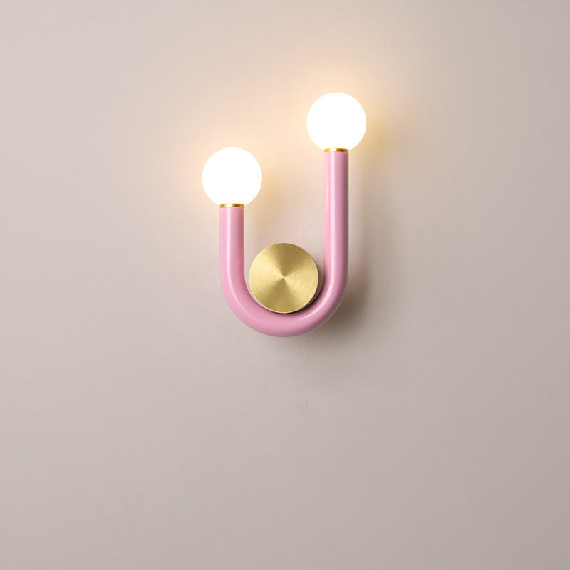 U-Shape Iron Aluminium Acrylic LED Wall Sconce Lamp