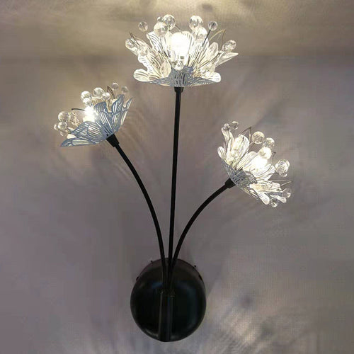 Iron Taraxacum Mongolicum Flower 3-Light Wall Sconce Lamp