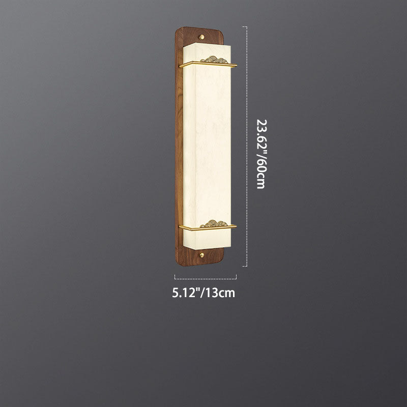 Chinese Acrylic Rectangular Cloud LED Wall Sconce Lamp