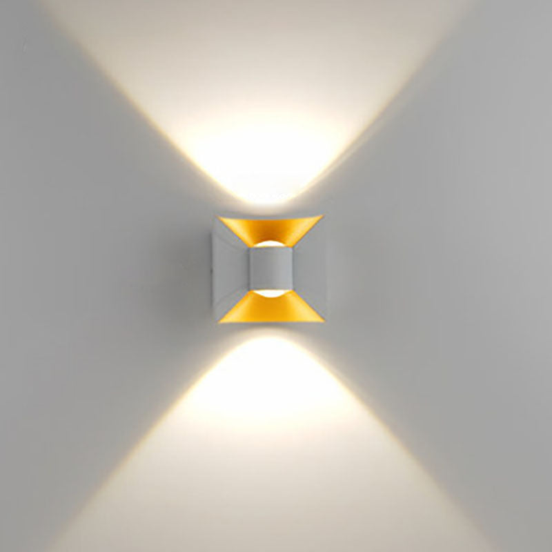 Simplicity Waterproof Aluminum Square LED Wall Sconce Lamp