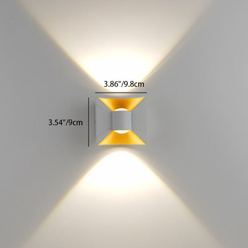 Simplicity Waterproof Aluminum Square LED Wall Sconce Lamp