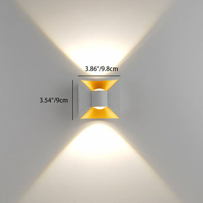 Simplicity Waterproof Aluminum Square LED Wall Sconce Lamp