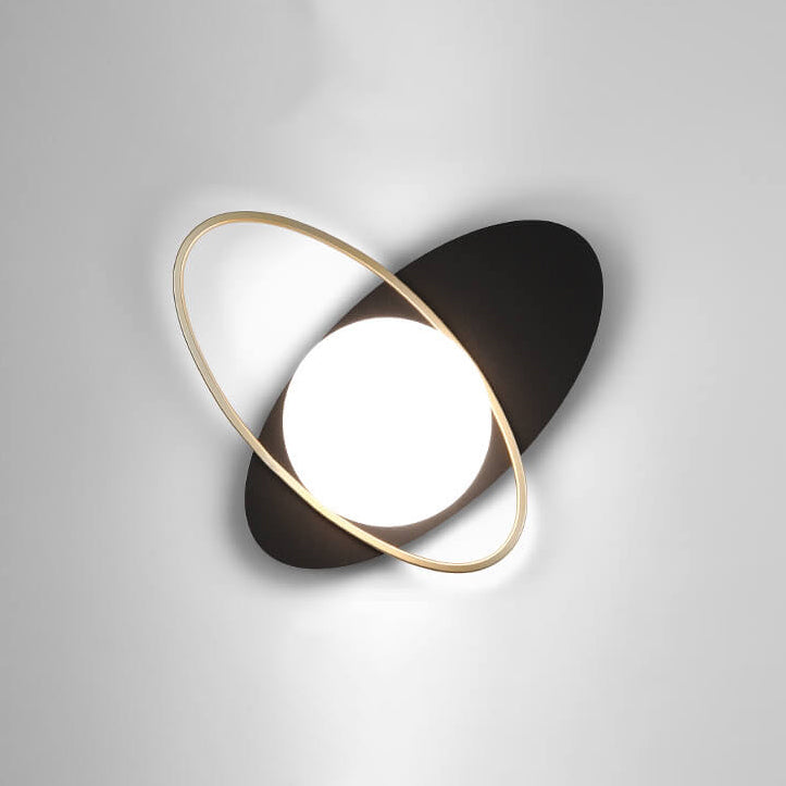 Glass Staggered Overlap Design 1-Light Wall Sconce Lamp