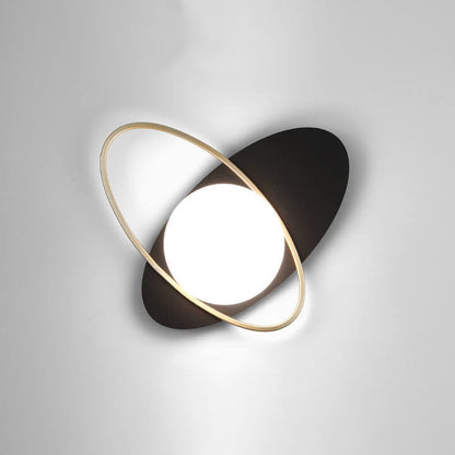 Glass Staggered Overlap Design 1-Light Wall Sconce Lamp