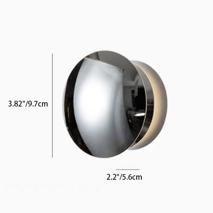 Spherical Electroplated Aluminum LED Wall Sconce Lamp