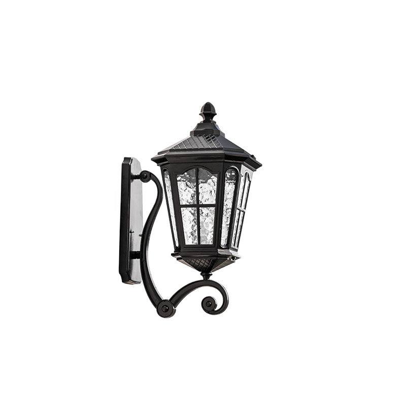 Outdoor Aluminum Glass Waterproof 1-Light Wall Sconce Lamp