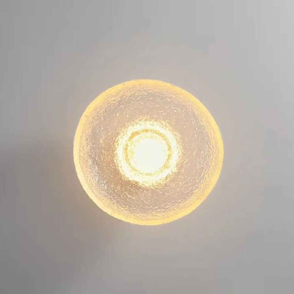 Nordic Resin Wrought Iron Round LED Wall Sconce Lamp