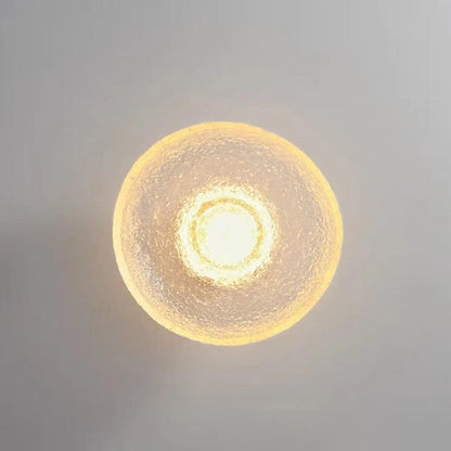 Nordic Resin Wrought Iron Round LED Wall Sconce Lamp