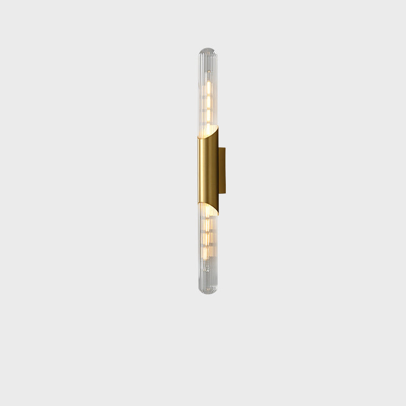 Modern Minimalist Cooper Glass 1-Light Wall Sconce Lamp