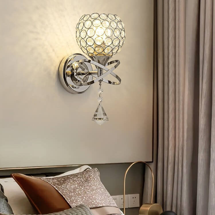 Creative Crystal Ball 1- Light Wall Sconce Lamp