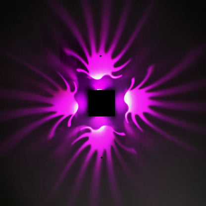 Square Phoenix Tail LED Decorative Wall Sconce Lamp