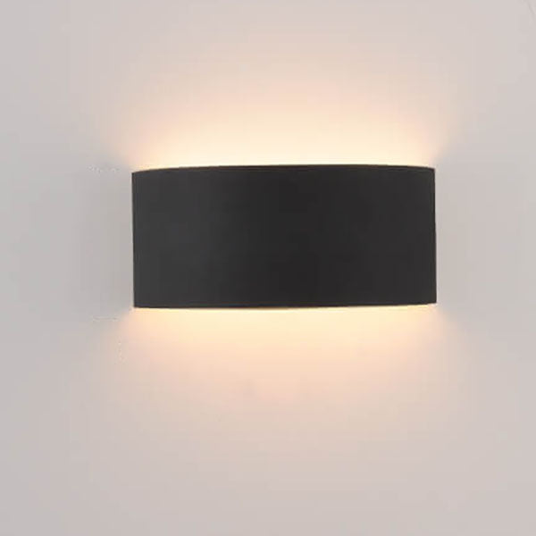 Solid Color Iron Half-circle LED Wall Sconce Lamp