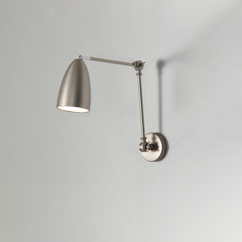 Simplicity Rocker Arm Long Rod 1-Light Wall Sconce Lamp