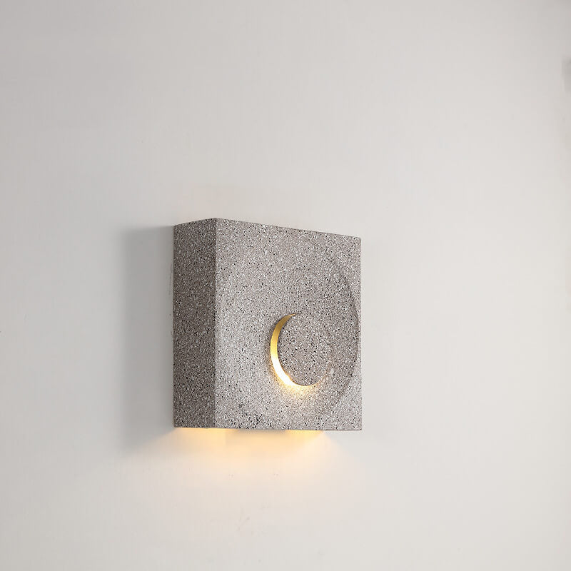 Scandinavian Cement Square 1-Light Wall Sconce Lamp