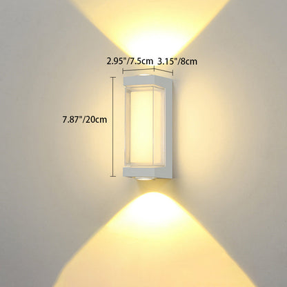Simplicity Down Luminous LED Waterproof Wall Sconce Lamp