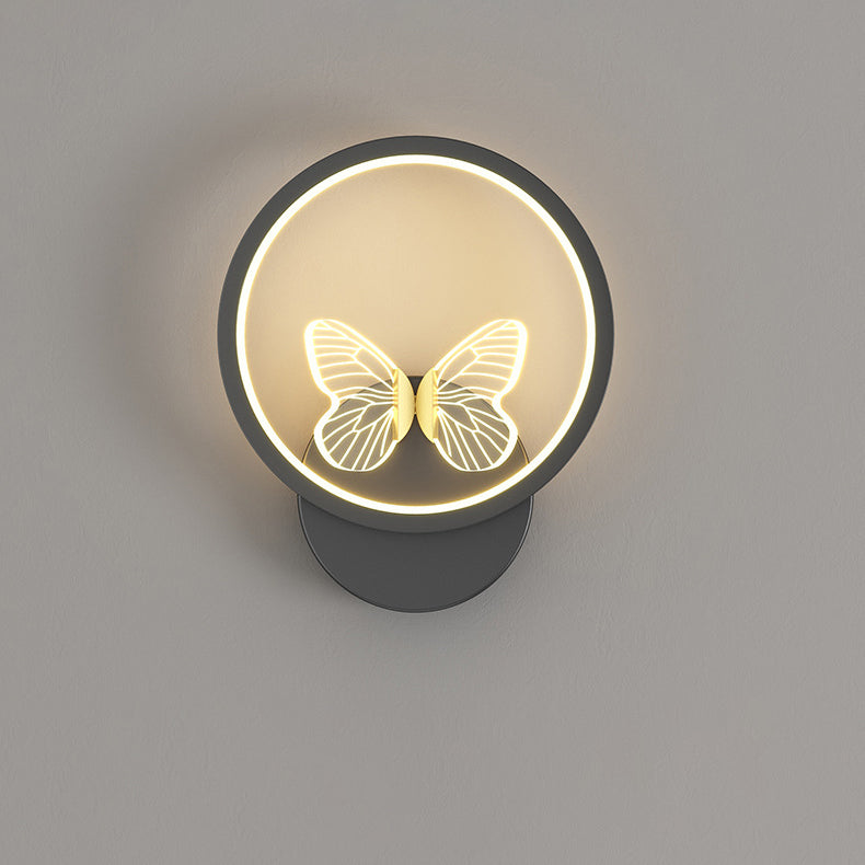 Deco Square Round Frame Design LED Wall Sconce Lamp