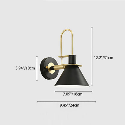 Modern Minimalist Horn Iron 1-Light Wall Sconce Lamp