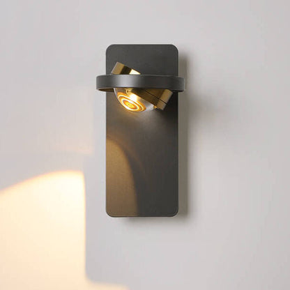 Aluminum Geometric Square Round Iron LED Wall Sconce Lamp