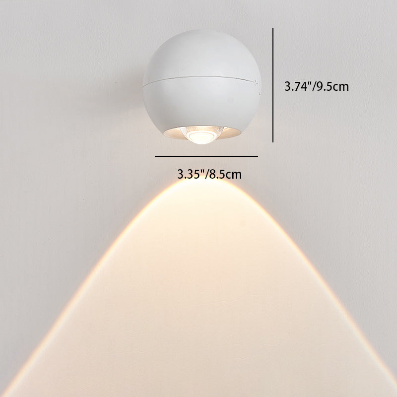 Modern Minimalist Orb USB ABS LED Wall Sconce Lamp