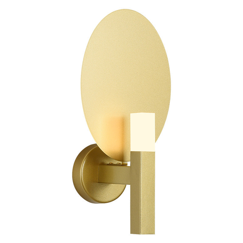 Light Color Oval Hardware Acrylic LED Wall Sconce Lamp