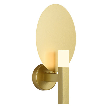 Light Color Oval Hardware Acrylic LED Wall Sconce Lamp