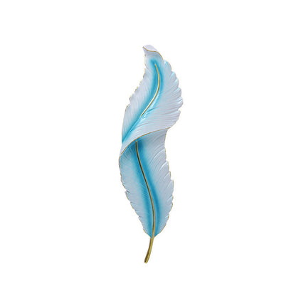 Resin Peacock Feather LED Waterproof Wall Sconce Lamp
