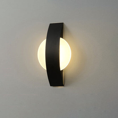 Minimalist Acrylic Geometric Ring LED Wall Sconce Lamp