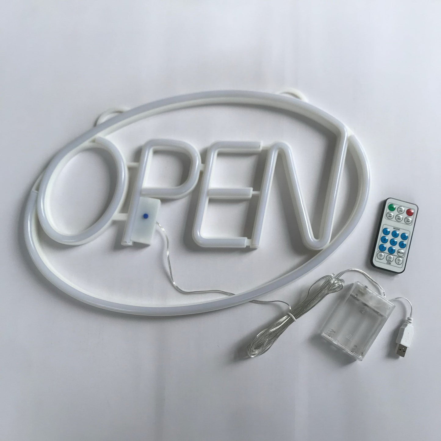 Deco PS OPEN LED Outdoor Hanging Neon Wall Sconce Lamp