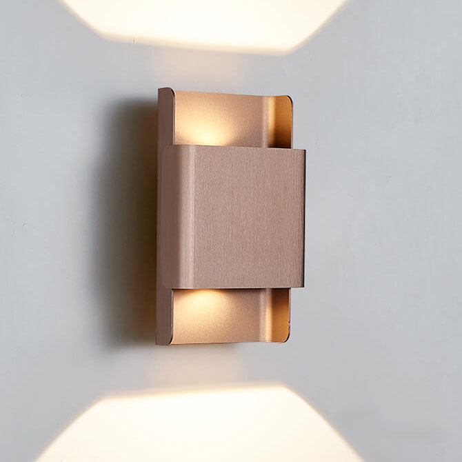 Rectangular Double-headed Aluminum LED COB Wall Sconce Lamp