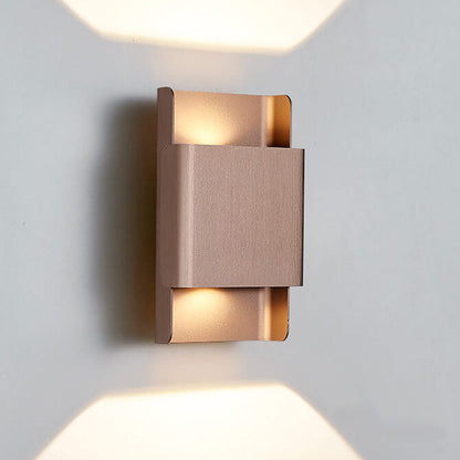 Rectangular Double-headed Aluminum LED COB Wall Sconce Lamp