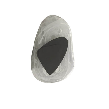 Art Deco Irregular Oval Glass Iron LED Wall Sconce Lamp